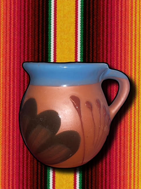 Mexico Jarritos, Clay Mug Blue