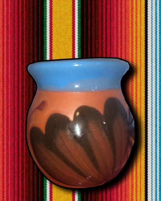 Mexico Jarritos, Clay Mug Blue